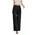 FUNYYZO Wide Leg Dress Pants for Women Work Slacks Business Casual Outfits