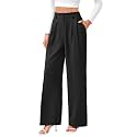 FUNYYZO Wide Leg Dress Pants for Women Work Slacks Business Casual Outfits