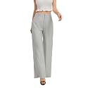 FUNYYZO Wide Leg Dress Pants for Women Work Slacks Business Casual Outfits