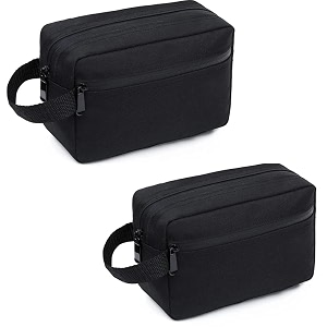 fuoco toiletry bag for men women packing cubes travel organizer pouch water-resistant shaving bag medicine pouch cosmetics brushes tool bag for travelling essentials bags with handle