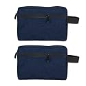FUOCO Toiletry Bag for Men Women Packing Cubes Travel Organizer Pouch Water-Resistant Shaving Bag Medicine Pouch Cosmetics Brushes Tool Bag for Travelling Essentials Bags with Handle