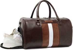 FUR JADEN Vegan Leather Spacious Travel Duflle