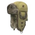 Fur Winter Trapper Hat,100% Rabbit Fur Aviator Ski Trapper Trooper Pilot Hat,Snow Eskimo Hat