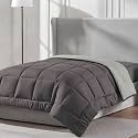 FURBO Microfiber Comforter Single Bed 220 GSM, Soft Lightweight Reversible Quilt, All Season AC Comforter, Pack of 1, Mocha &amp; Cream