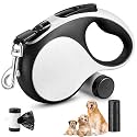 Furco Retractable Dog Leash 16Ft Durable Dog Walking Leash Suits for Large Breed Dogs or Cats with Removable Dispenser and Poop Bags Heavy Duty No Tangle Rope Pet Walking (Medium (Upto 30Kgs.))