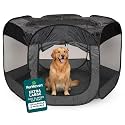 FurHaven Soft-Sided Dog & Cat Playpen, Portable Foldable Indoor & Outdoor Pet Playpen with Mesh Windows & Zippered Door, Gray, Extra Large (Pack of 8)