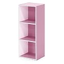 Furinno 11003 3-Tier Open Shelf Bookcase, White/Light Blue