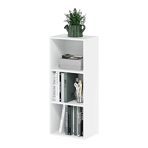 furinno 11003wh 3-tier open shelf bookcase color a white