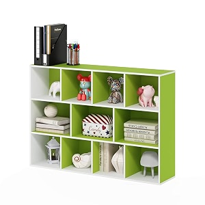 furinno 11107wh-gr 7 reversible 11-cube white green
