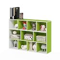 Furinno 11107WH-GR 7 Reversible, 11-Cube, White Green