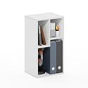 Furinno Daly 3-Cube Irregular Cubes Bookcase, Bookshelf, Storage Organizer, White