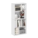 Furinno Daly 7-Cube Irregular Cubes Bookcase, Bookshelf, Storage Organizer, White