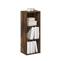 Furinno Luder 3-Tier Open Shelf Bookcase, Amber Pine