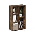 Furinno Luder 5-Cube Reversible Open Shelf, Amber Pine
