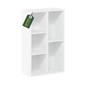 furinno luder 5-cube no tool assembly open shelf white