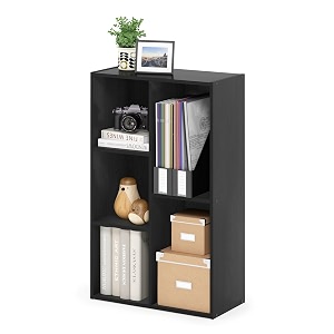 furinno luder 5-cube no tool assembly open shelf blackwood