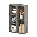 Furinno Luder 5-Cube No Tool Assembly Open Shelf, French Oak