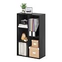 Furinno Luder 5-Cube No Tool Assembly Open Shelf, Blackwood