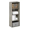 Furinno Luder Bookcase / Book / Storage, 4-Tier, French Oak