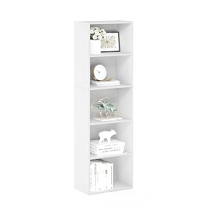 furinno luder bookcasebookstorage 5-tier white