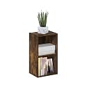 Furinno Pasir 2-Tier Open Shelf Bookcase, Amber Pine
