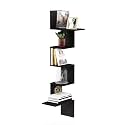 Furinno Rossi 5-Tier Corner Floating Shelves for Wall, Espresso