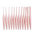Furls Crochet Hook, Blush Streamline Metal Polished &amp; Matte Finish, Ergonomic Handle Crochet Hooks 7" (Blush - Matte, F - 3.75mm)