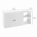 FURNEASER Cosmos 2 Door Shoe Rack Cabinet