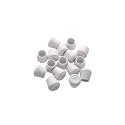 Furnigear Chair Leg Tips Caps Non-Slip Rubber Leg Tips 7/8” Inner Diameter Chair Leg Floor Protectors Round White, 16 Pack