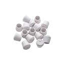 Furnigear Chair Leg Tips Caps Non-Slip Rubber Leg Tips 7/8” Inner Diameter Chair Leg Floor Protectors Round White, 64 Pack