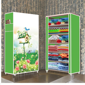 furnigully 6 shelf foldable collapsible wardrobe storage organizer almirah cloth rack pp collapsible wardrobe