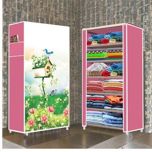 furnigully 6 shelf foldable collapsible wardrobe storage organizer almirah cloth rack pp collapsible wardrobe