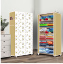FurniGully PP Collapsible Wardrobe (Finish Color - Dogi Beige (31), DIY(Do-It-Yourself))