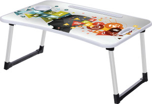 furnigully multipurpose foldable with cup holder study  bed wood portable laptop table finish color - lw creative pre assembled