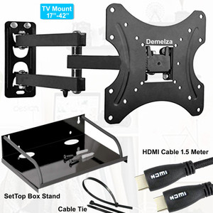 FurniGully TV Wall Mount Movable Swivel Rotatable