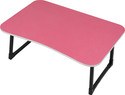 FurniGully Wood Portable Laptop Table (Finish Color - UM PINK, Pre Assembled)