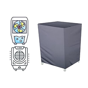 the furnishing tree air cooler cover compatible for symphony sumo 70 70 ltr desert cooler ployester grey