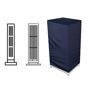the furnishing tree air cooler cover compatible for symphony diet 3d 40 ltr tower cooler ployester blue