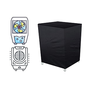 the furnishing tree air cooler cover compatible for crompton optimus 65 ltr desert cooler ployester black