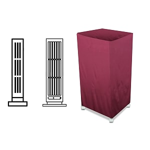 the furnishing tree air cooler cover compatible for symphony diet 3d 40 ltr tower cooler ployester maroon