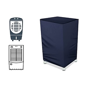 the furnishing tree air cooler cover compatible for symphony ninja personal 27 ltr medium tower cooler ployester blue
