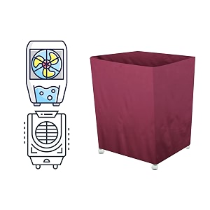 the furnishing tree air cooler cover compatible for symphony storm 70 xl 70 ltr desert cooler ployester maroon