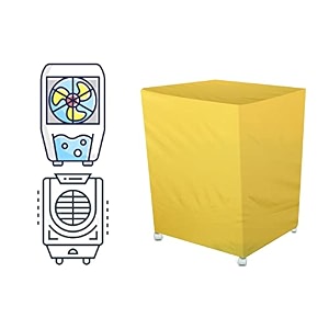 the furnishing tree air cooler cover compatible for symphony storm 70i 70 ltr desert cooler ployester yellow