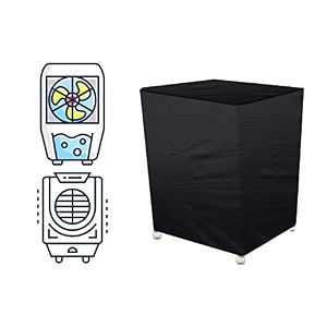 the furnishing tree air cooler cover compatible for symphony winter 80xl 80 ltr desert cooler ployester black