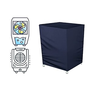 the furnishing tree air cooler cover compatible for symphony winter 80 xl 80 ltr desert cooler ployester blue