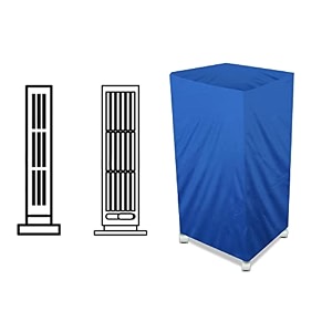 the furnishing tree air cooler cover compatible for symphony diet 12 12 ltr tower cooler ployester royal blue