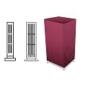 The Furnishing Tree Air Cooler Cover compatible for symphony Diet 3D 30i 30 Ltr Tower Cooler, Ployester, Maroon