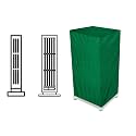 The Furnishing Tree Air Cooler Cover compatible for Symphony Diet 3D - 55i 55 Ltr Tower Cooler, Ployester, Green