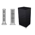 The Furnishing Tree Air Cooler Cover compatible for Symphony Diet 50i 50 Ltr Tower Cooler, Ployester, Black