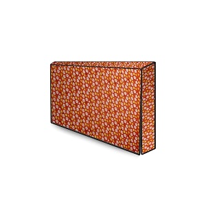 the furnishing tree polyester waterproof amp dustproof ledlcdmonitor tv cover suitable for all models of 24 inch tv dimensions of the cover wxhxd in inches  22x14x3  mini floral pattern orage